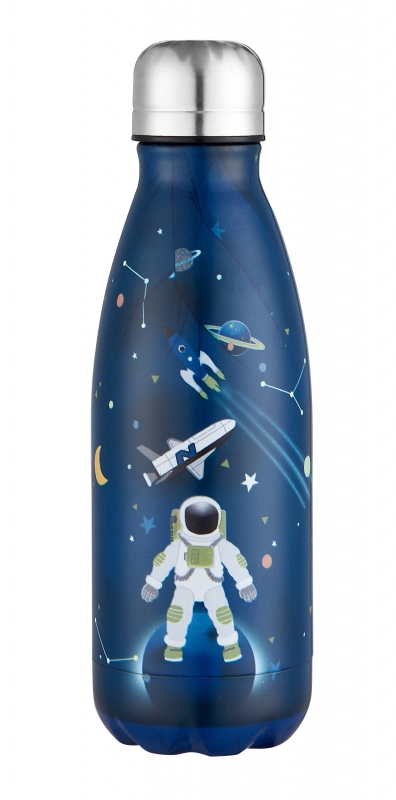 Astronauten Edelstahl Trinkflasche - Kohlensäure geeignet